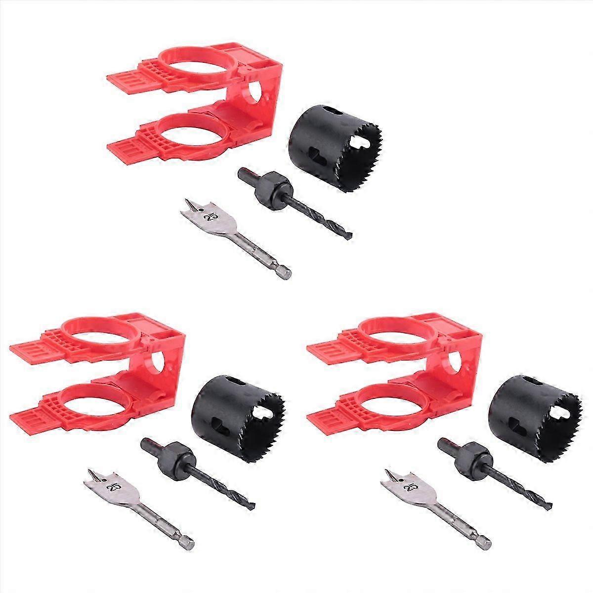 Door Lock Installation Kit,compatible with Deadbolts Locksets with Guide Template