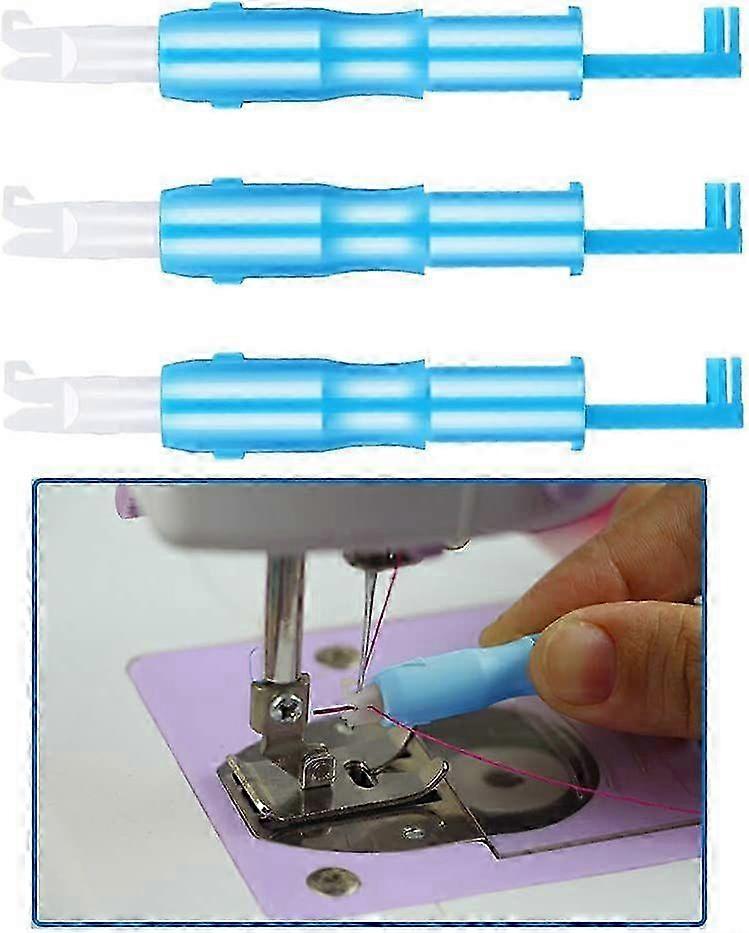 Automatic Needle Threaders - Sewing Machine Tool (Blue, 3pcs)