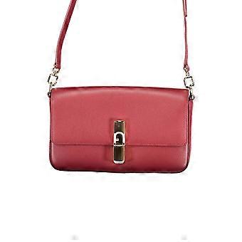 Furla Rosso Leather Women Handbag