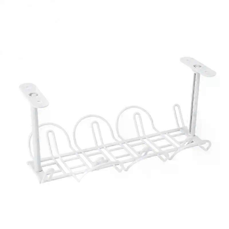 Slim ABS Under-Table Utility Shelf