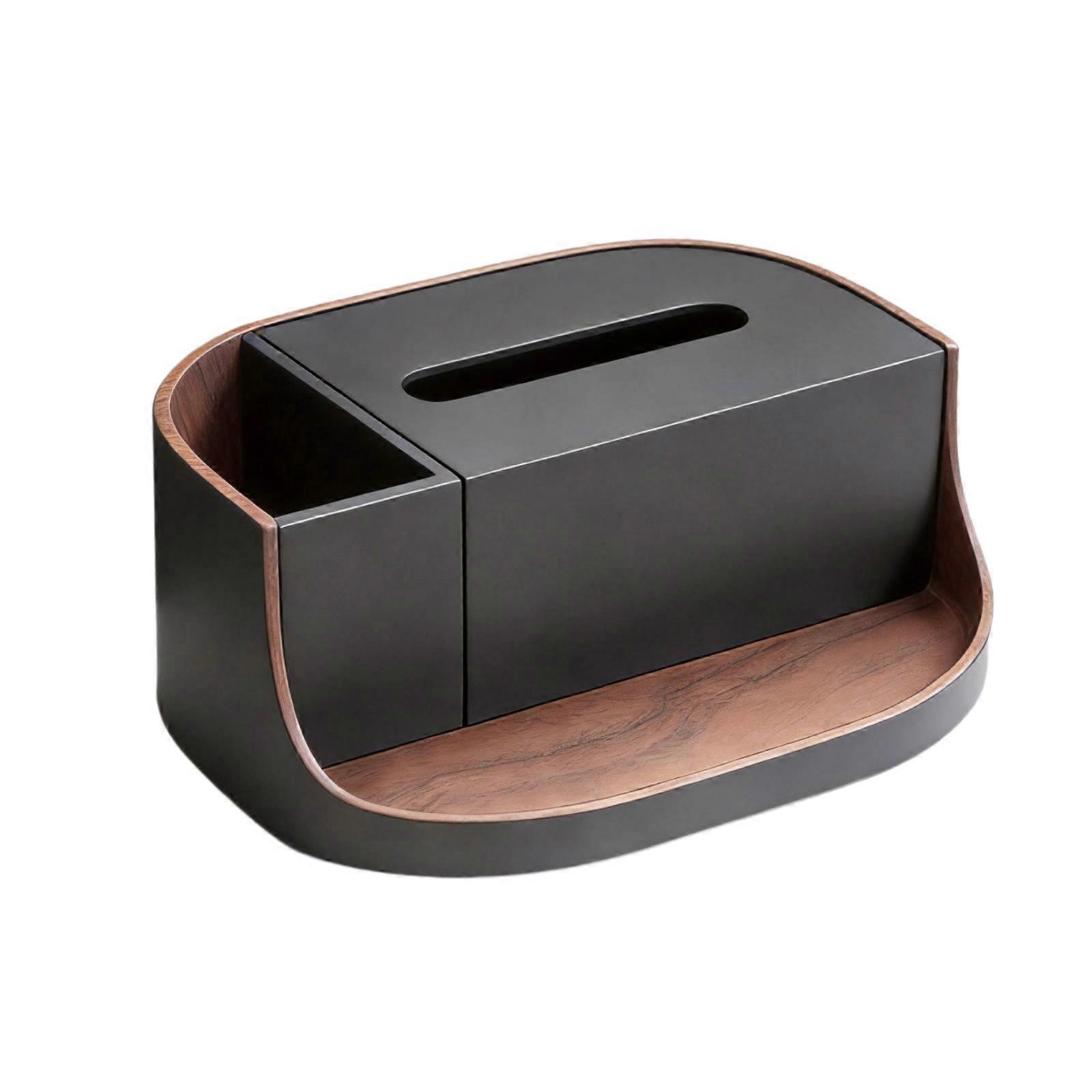 Tissue Box with Storage Compartment Stylish for Dining Table