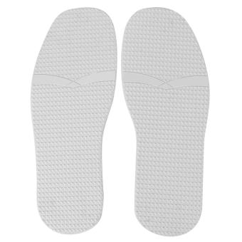 Et par lædersko Anti Skid slidstærke sko Sole Raised Grain Rubber Shoes Sole (hvid)