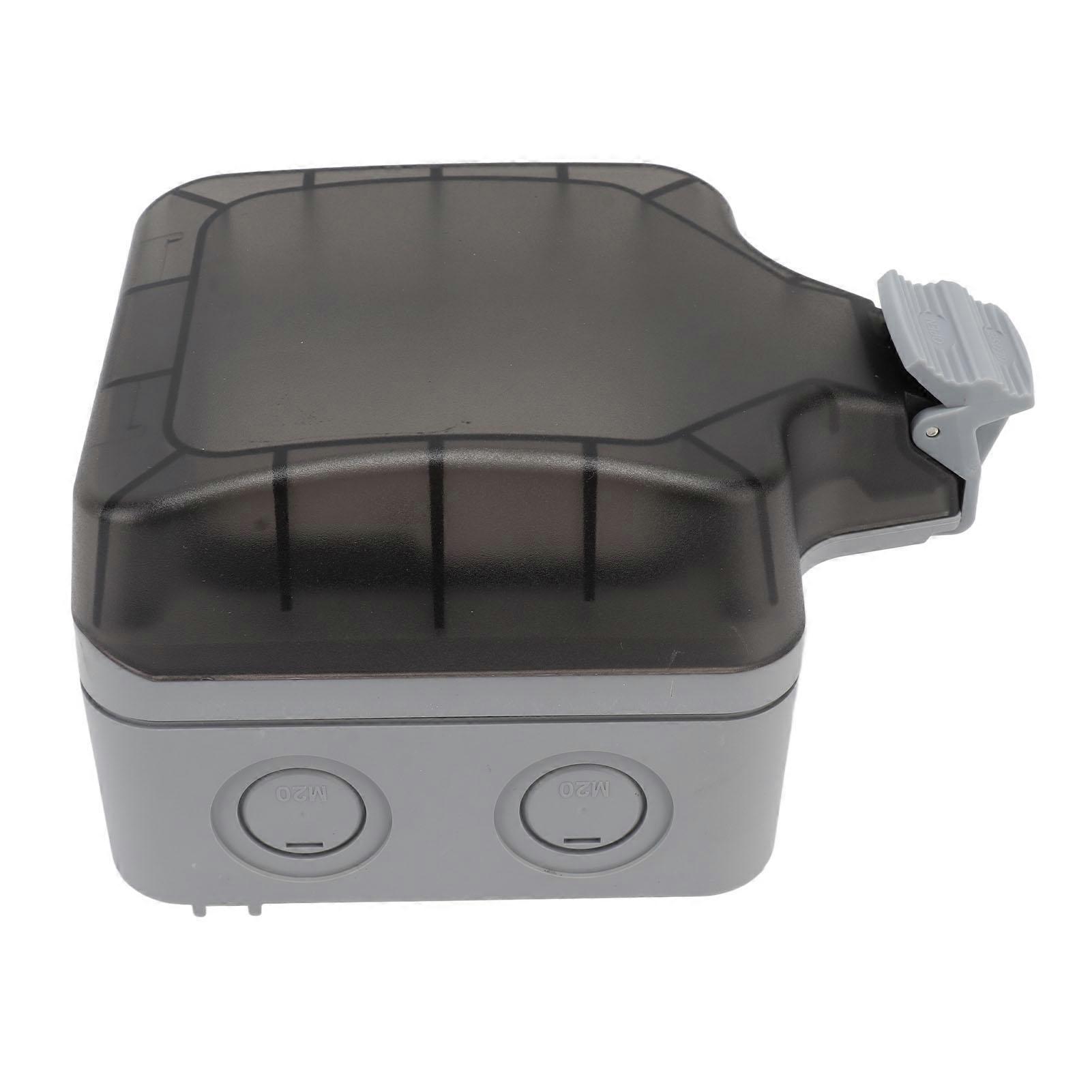 IP66 Outdoor Waterproof Switch Socket Box Surface Mounted Splashproof Dustproof Charging  Socket