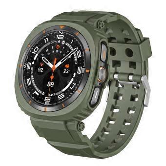 Silicone Band AGreen TPU Strap for Samsung Galaxy Watch 7 Ultra 47mm, Comfortable Fit and Secure Fastening