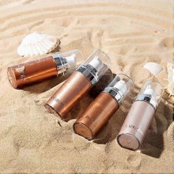 Highlighter Cream, Liquid Bronzer Highlighter Body, Body Luminiser, Liquid Shimmer Makeup for Face, Body, Leg, Luminous Make-Up, Shimmer Body Cream