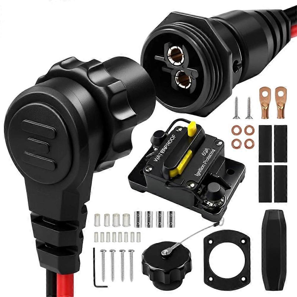 60A Marine Plug & Breaker Combo Kit