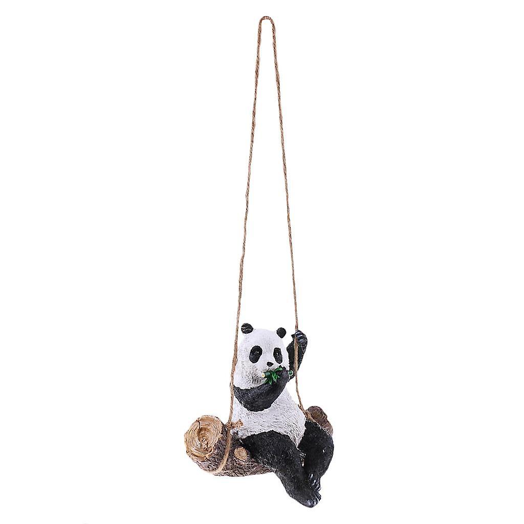 Lovely Resin Panda Artware Ornaments Cute Panda Figurines Garden Decor