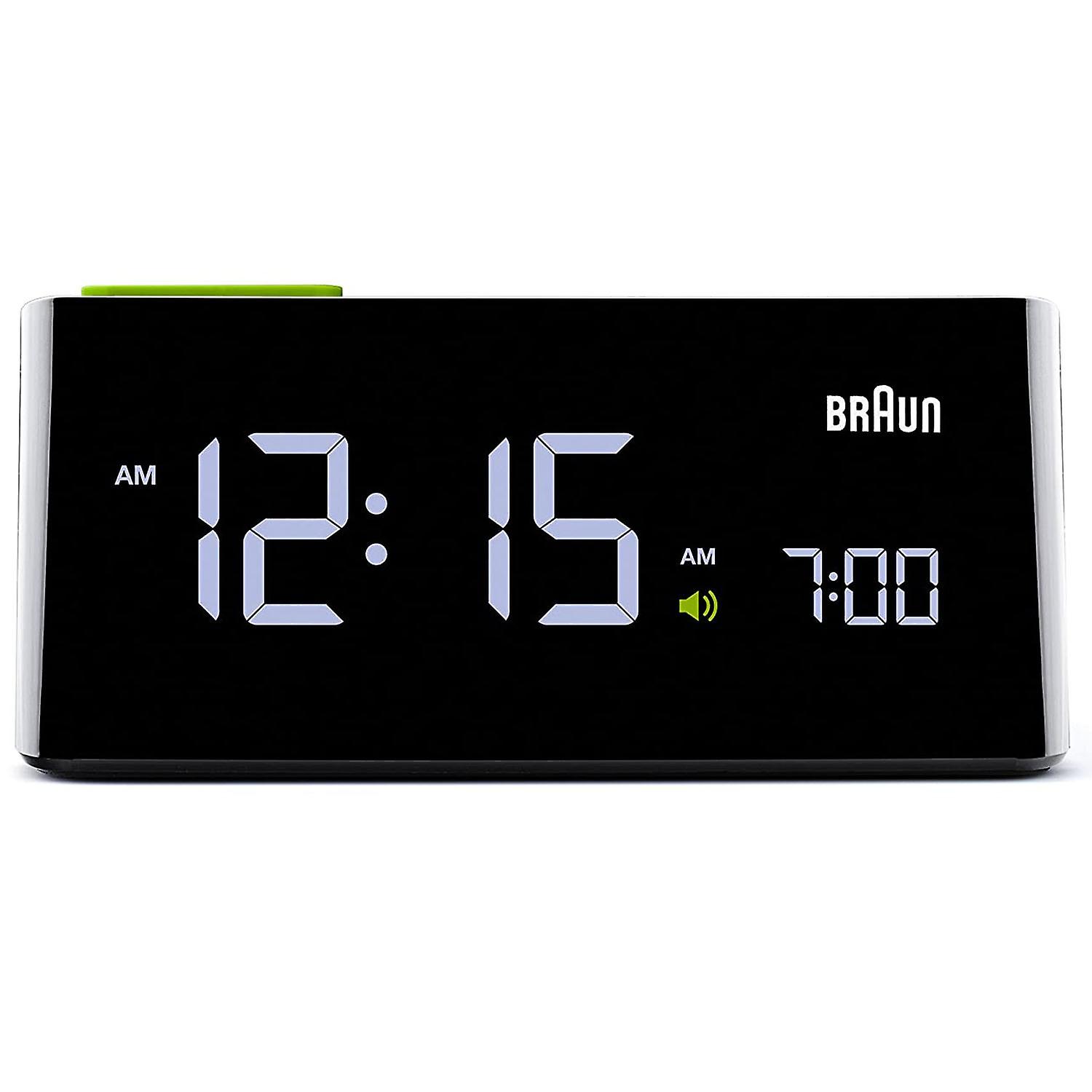 Braun Clock Digital Automatic Alarm Clocks BNC016BK