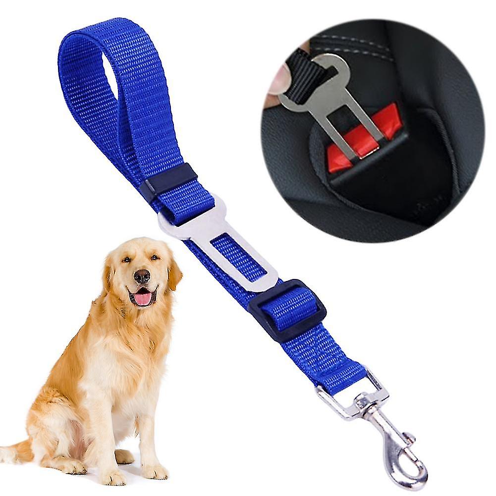 Pet Car Safety Dog Safety Rope Traction Belt Adjustable Fabric Pet Traction Belt Collar