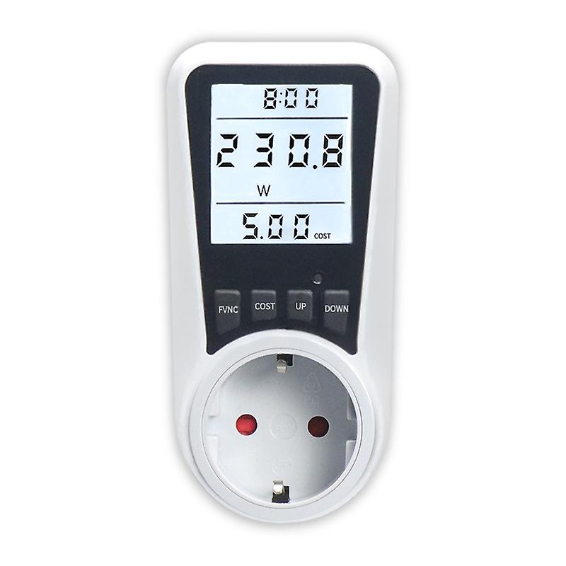 Electricity Meter For Socket Electricity Meter, Electricity Consumption Meter With Lcd Backlight