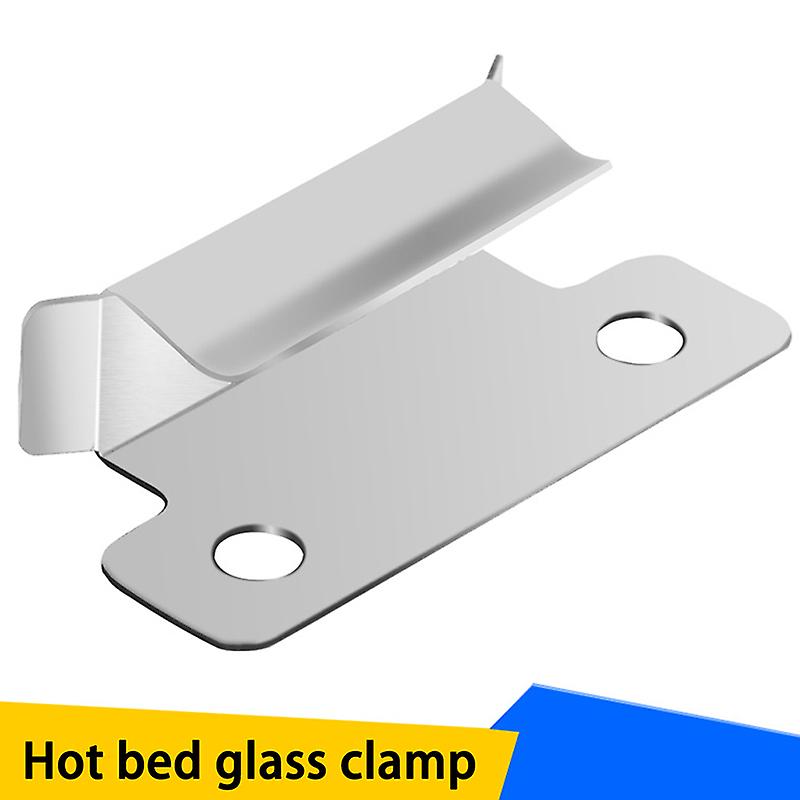 4pcs Steel Heated Bed Clip Ender 3 Heatbed Clamp For 3d Printer Glass Retainer