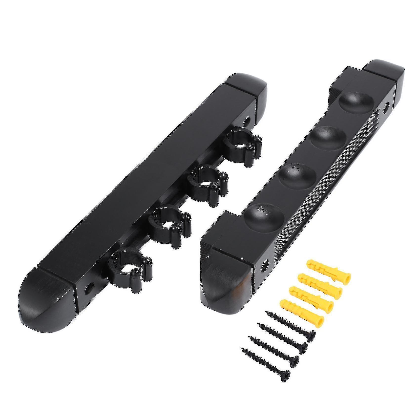 4 Löcher Wandmontierte Hartholz Billard Cue Rack Pool Cue Rack