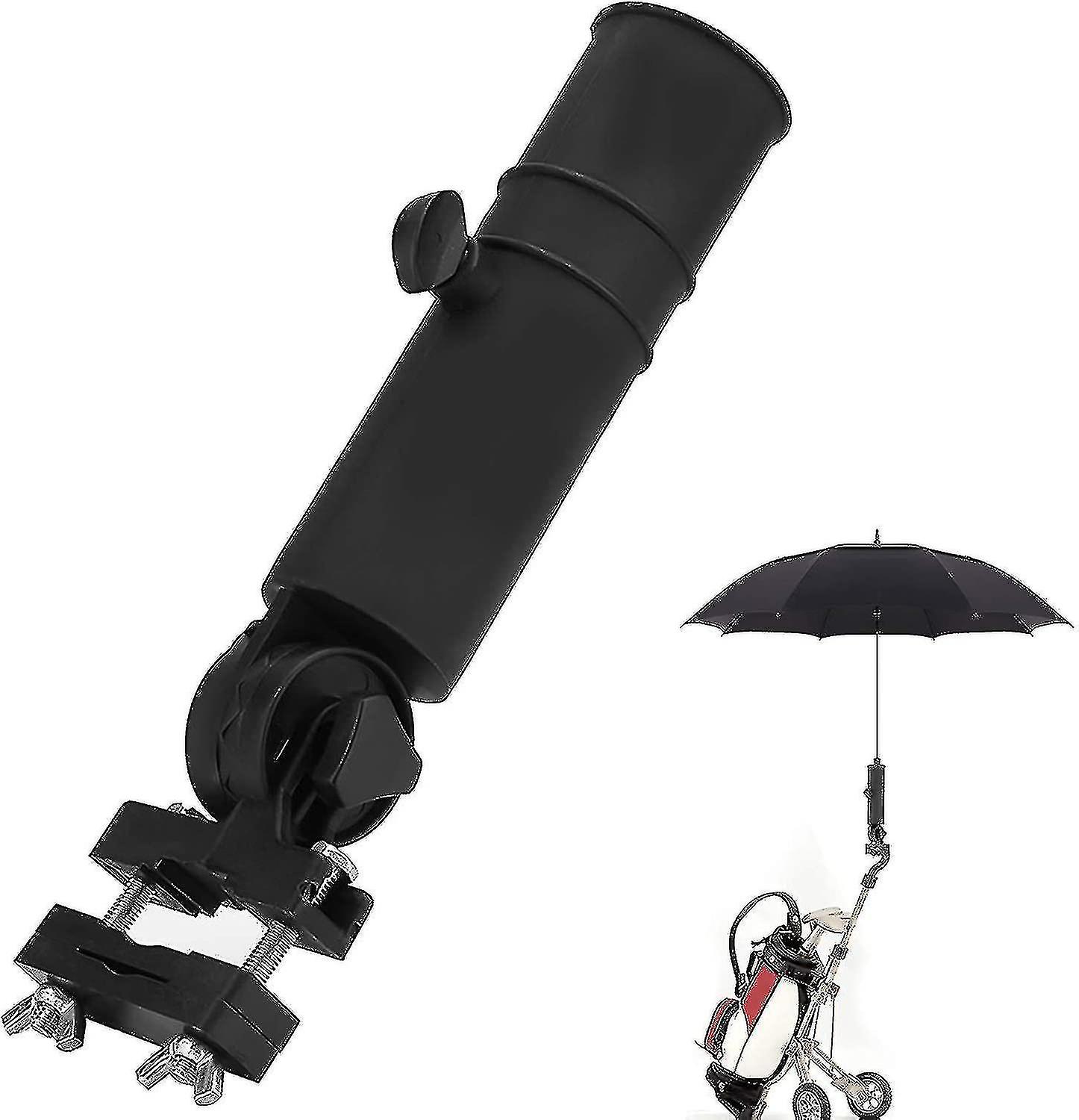 Golf Trolley Paraplu houder Universele Golfkar Paraplu Stand Voor GolfKar Handles Zwart