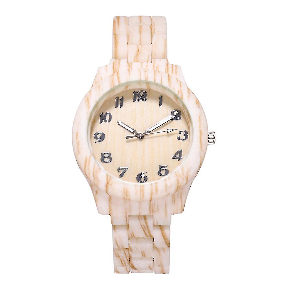 Fa minta Egyszerű digitális utánzat Acél öv Női karóra Divat Trend Kvarc óra Női karóra