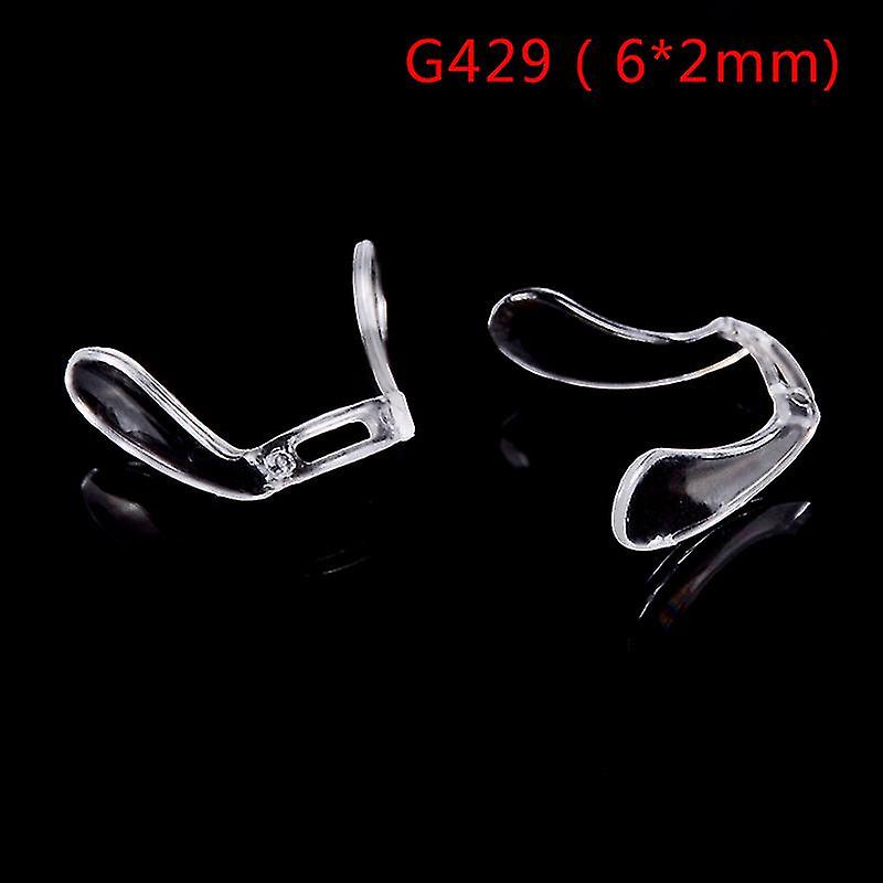 2pcs Pvc Plastic Anti-slip Stick On Nose Pads Eyeglass Sunglasses Eye Glasses