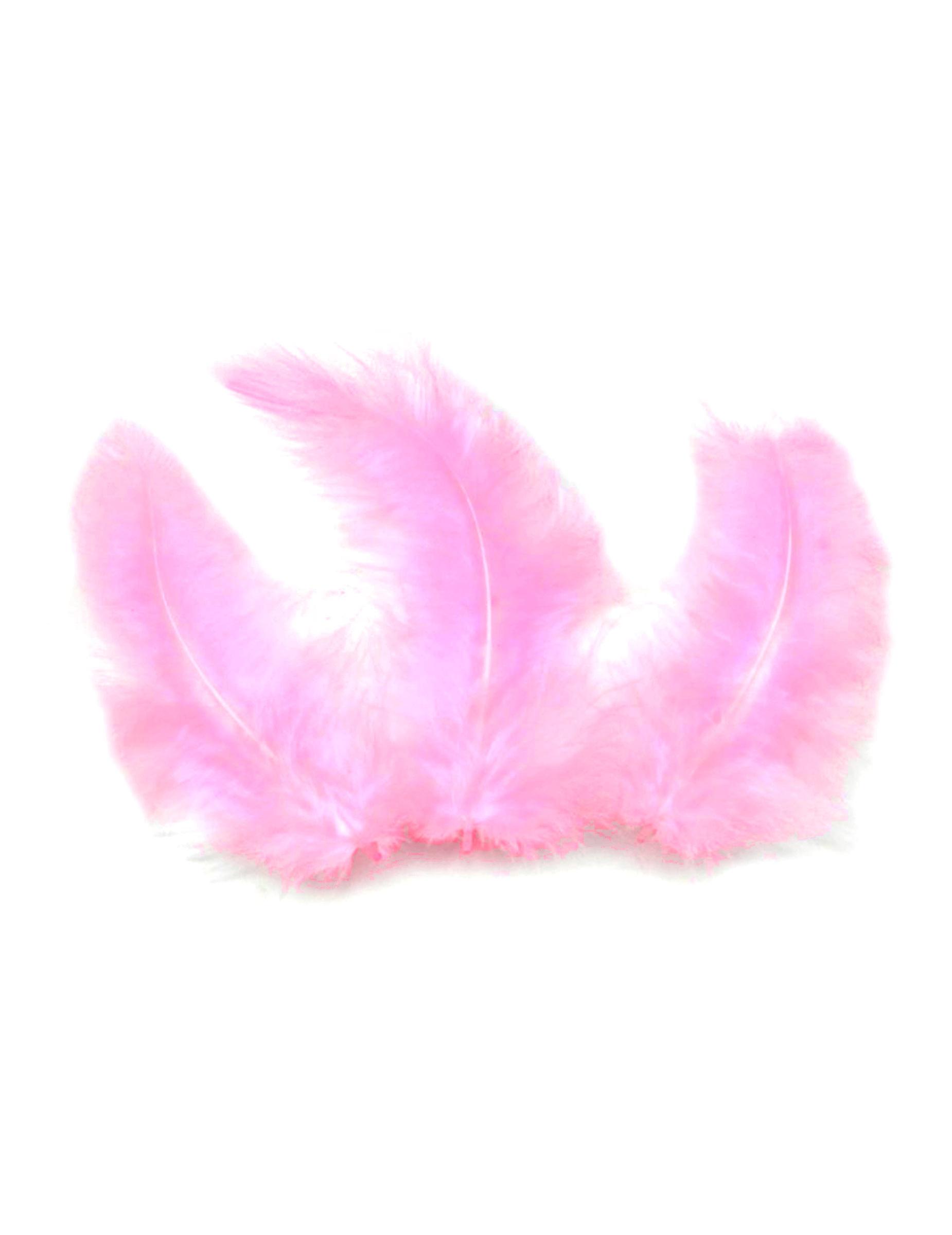 20 Pink decorative feathers 5.5 cm
