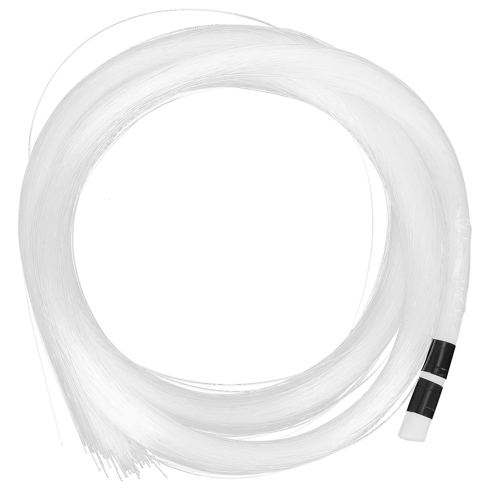 2m 300PCS Fibre Optic Strands Flexible Durable Transparent Light Transmission Ideal for Fibre Optic Light Source Applications High-Quality Material Ea