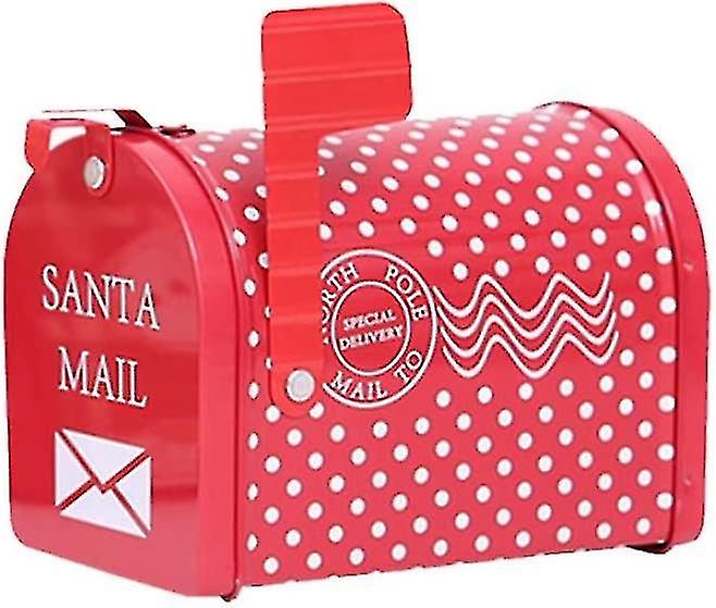 Christmas Mailbox Gift Boxes With Iron Creative Gift Can Present Box With Lock Multifunctional Candy