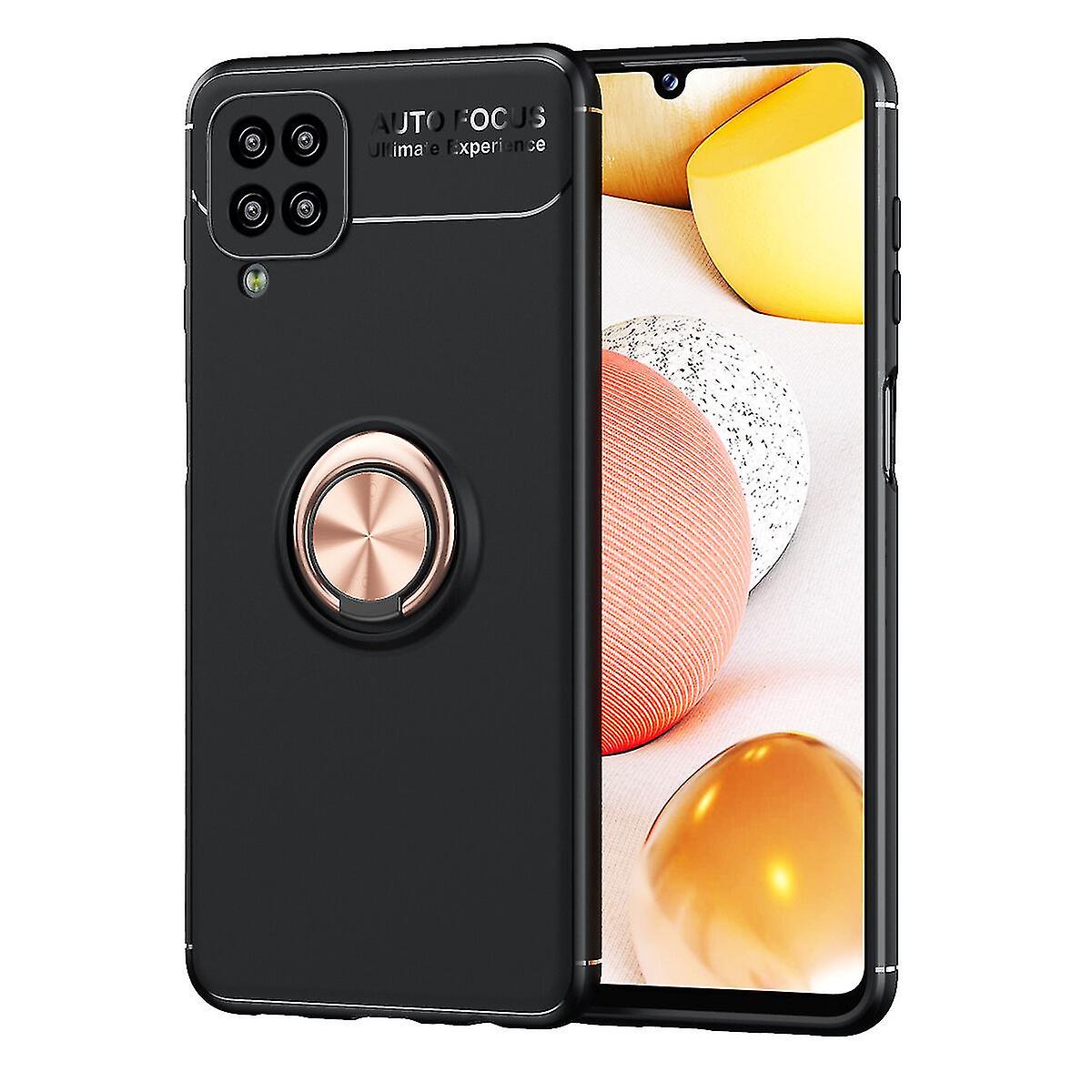 Shockproof Soft Gel Case For Samsung A12 A12 Nacho - Metal Ring Stand, High Quality, Scratch-resistant, Non-slip, Dustproof, Full Protection
