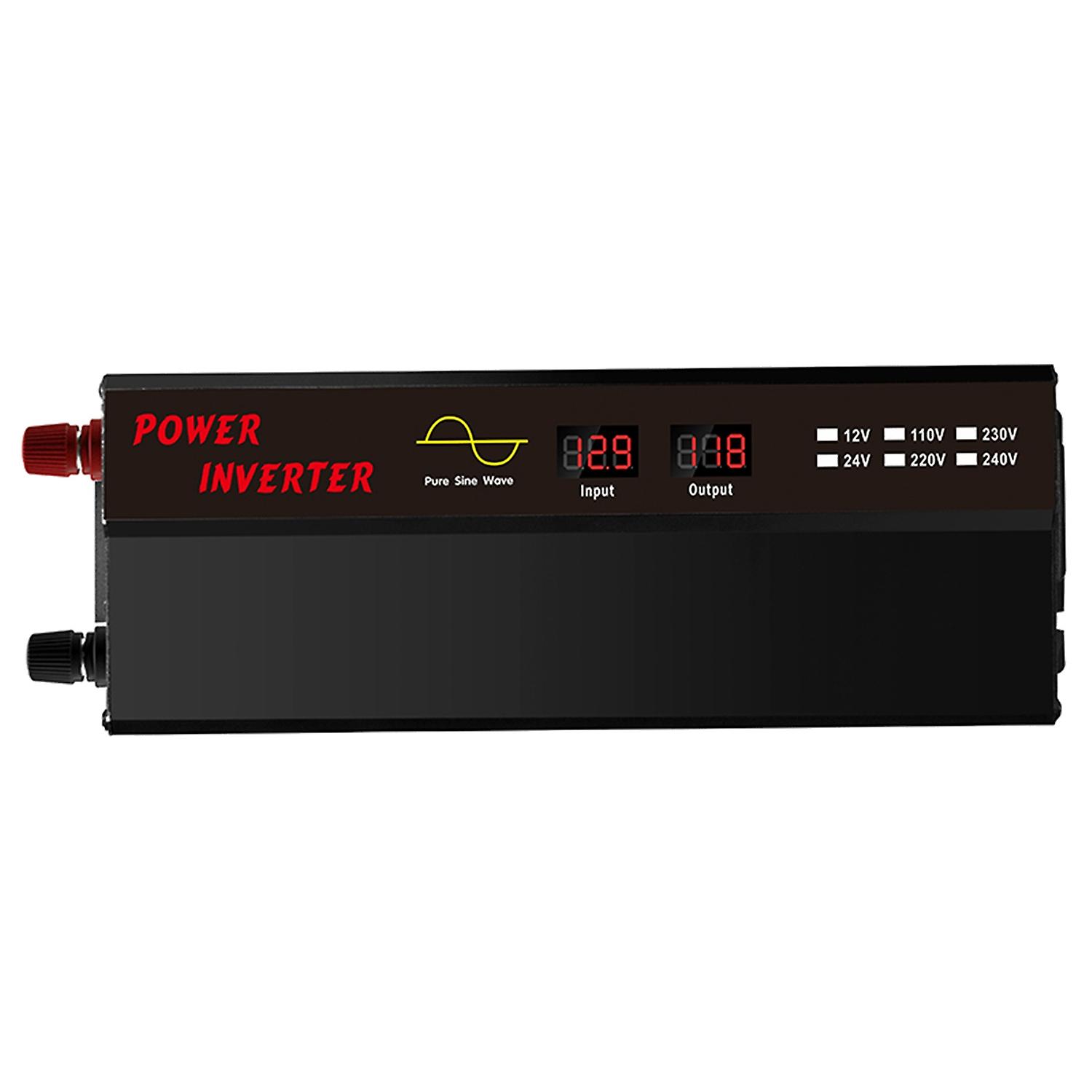 Pure Sine Wave Inverter DC 12V to AC 220V-240V 800W Pure Sine Wave Inverter Dual USB Port Cooling Fa