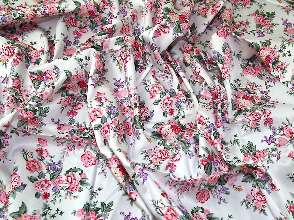 1.47m 切尔西棉缎面料粉色 - 每米