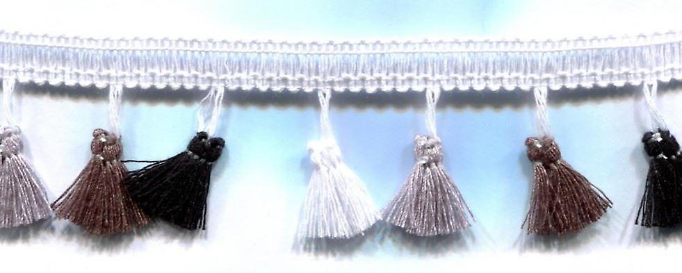 Minerva 38mm Tassel Fringe Trim Mono - per metre