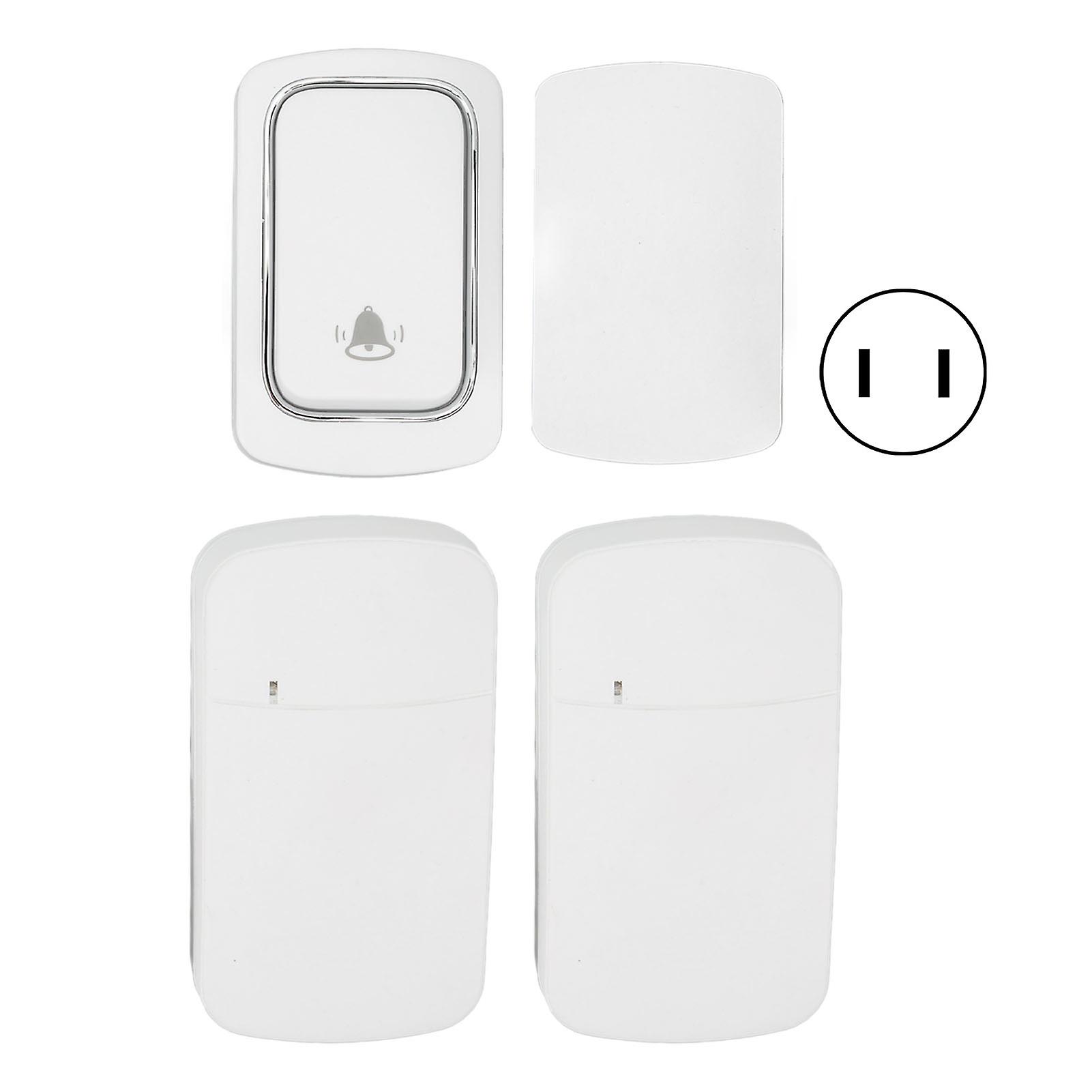 Battery-Free Wireless Doorbell Set with 2 Receivers and IP68 Waterproof Design