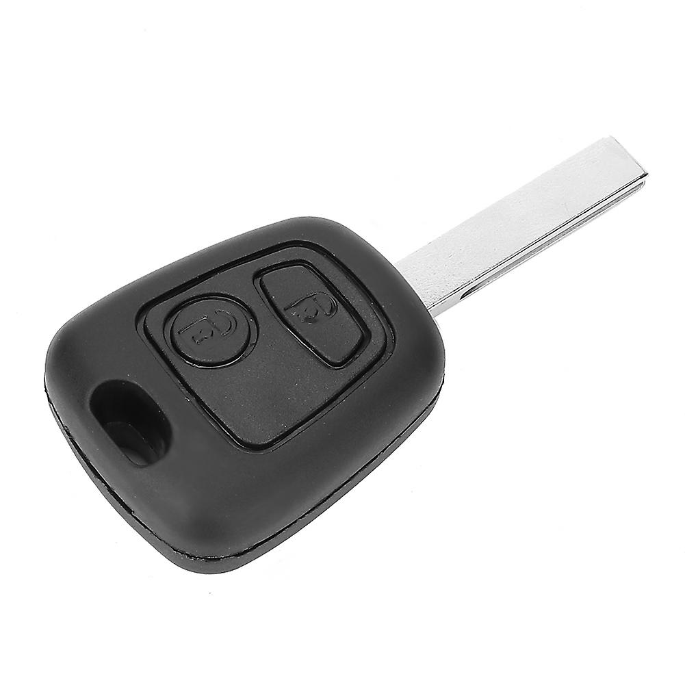 2 Button Remote Key Shell Case with Groove for Peugeot 107 207 307 407