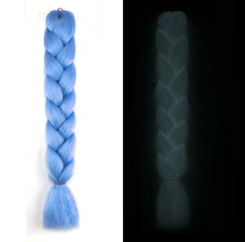 Silk luminous dreadlocks Jumbo Hair Extensions Braiding Twist Braid For Human
