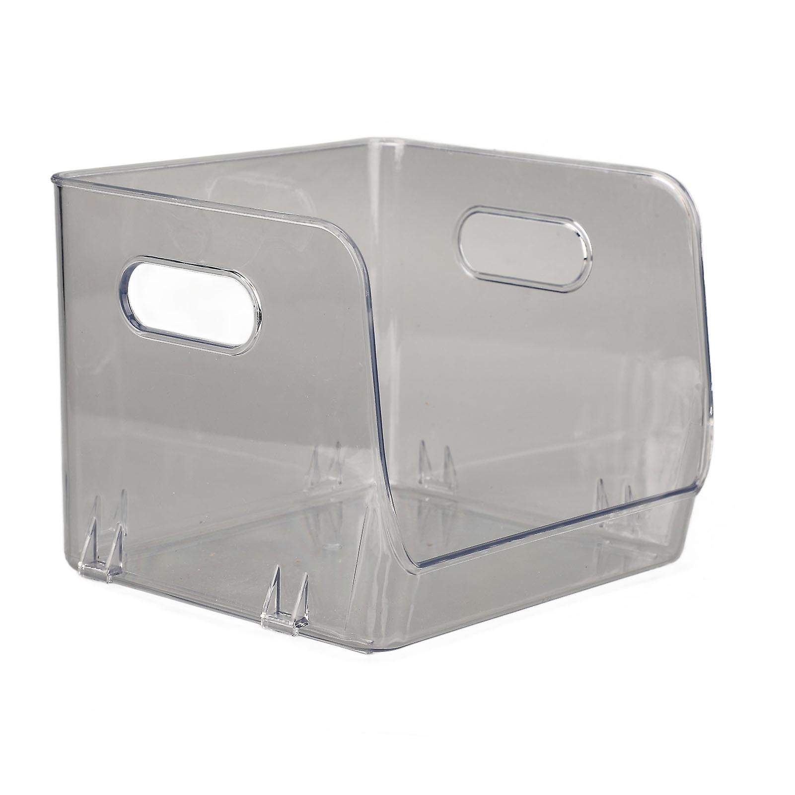 Transparent Stackable Office Storage Holder with Double Handles, PET