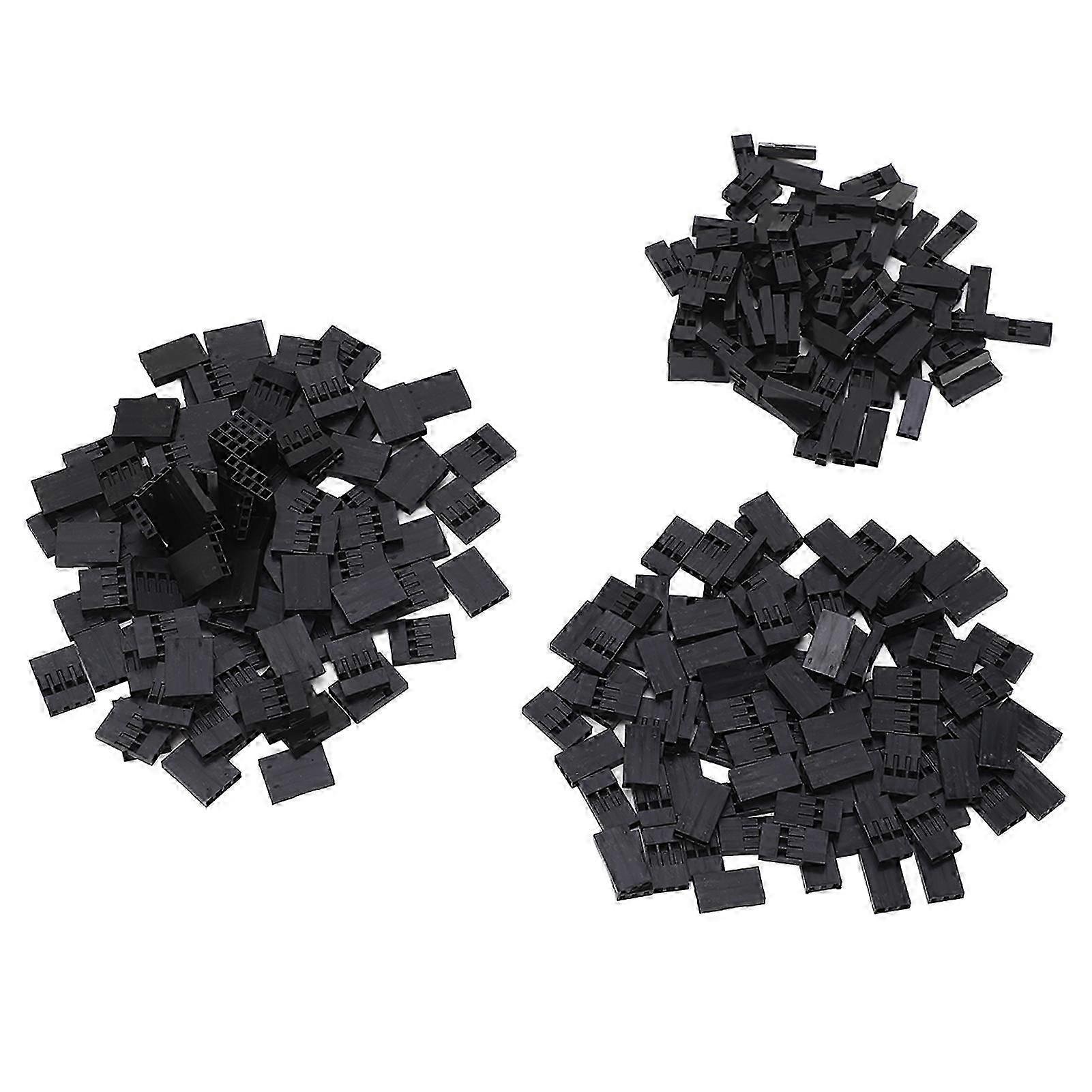 300pcs Jumper Wire Terminal Terminal 2.54mm 18-26AWG 2 3 4 Pin Connector Header 85℃ for Automotive, Fax Machine, Computer, 3D Printer Board