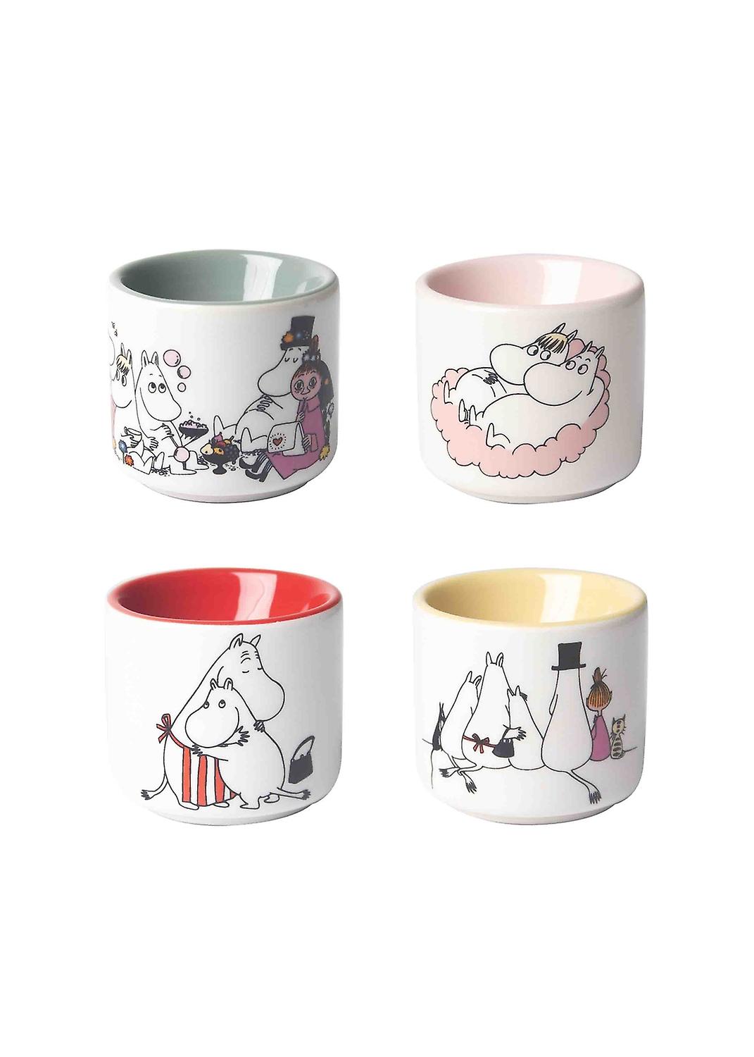 Eierbecher Mumin-Liebe 4 Stück Farbe
