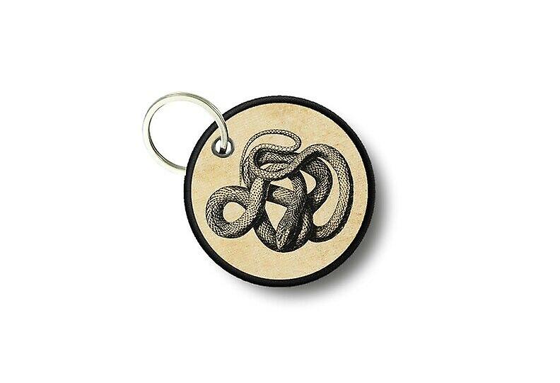 Key key door keys round prints double-sided vintage snake