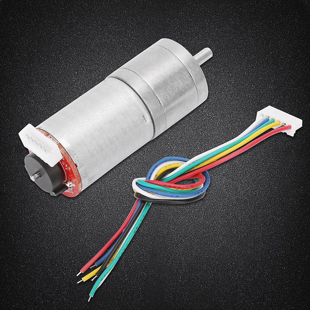 DC 12V Encoder Gear Motor Speed Reduction Motor for Robot RC Car DIY Engine Toy (130RPM)