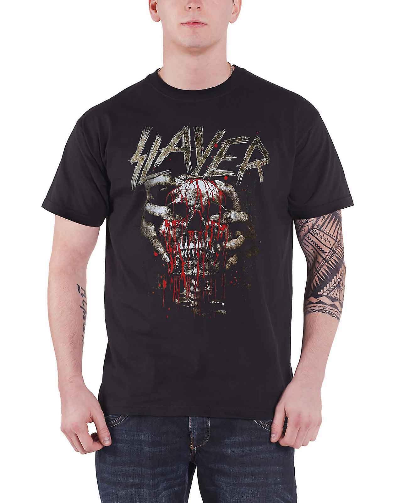 Slayer Skull Clench T Shirt