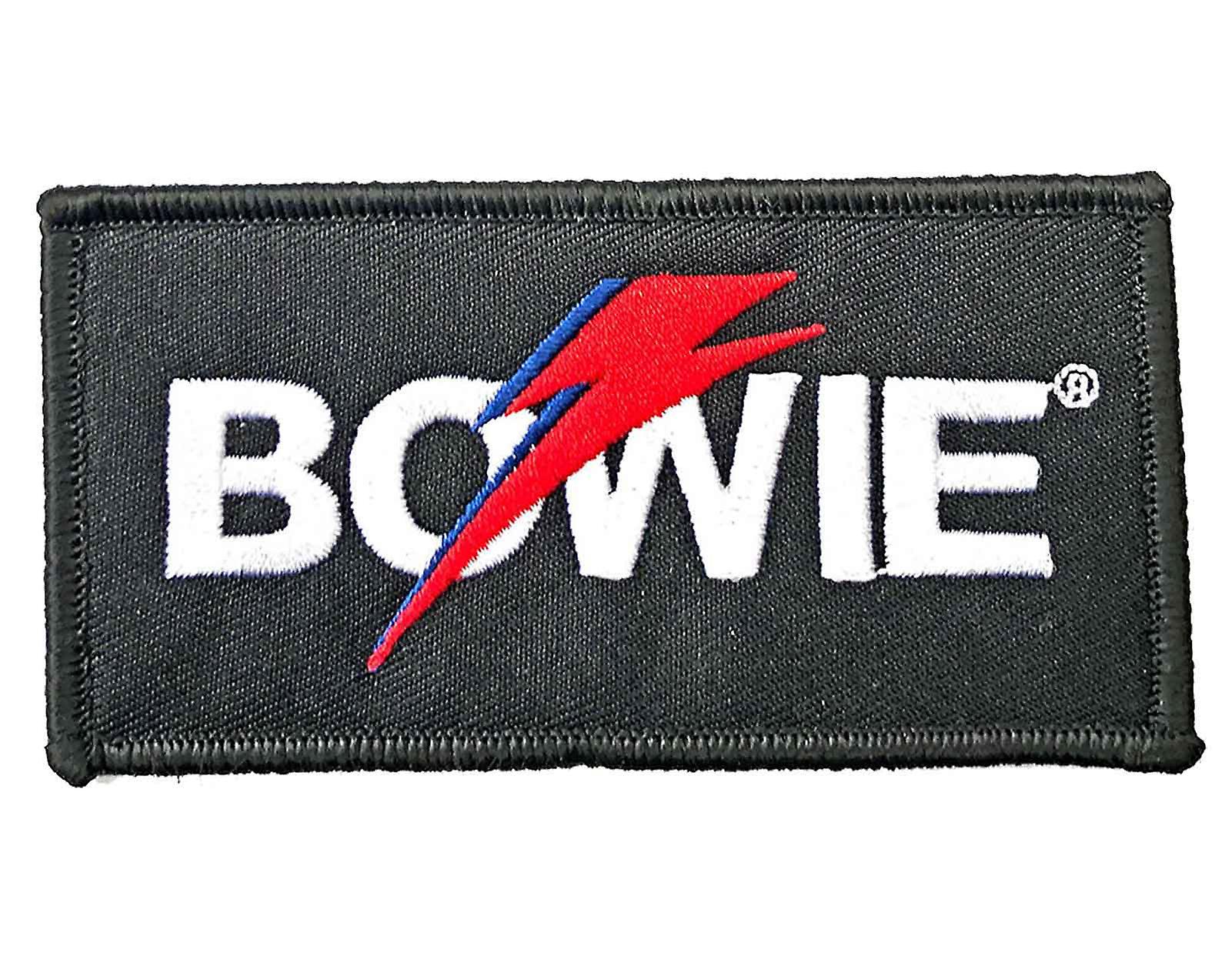 David Bowie Patch Flash Logo new Official Black