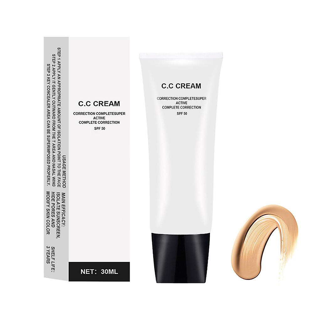 Skin Tone Adjusting CC Cream SPF 43 Makeup Color Correcting Cream Moisturizing Self Adjusting for Mature Skin