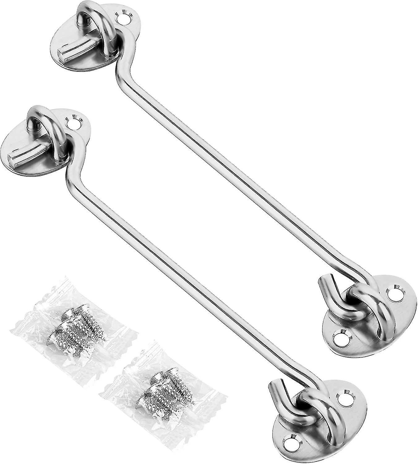 2-Piece Stainless Steel Cabin Hook Set