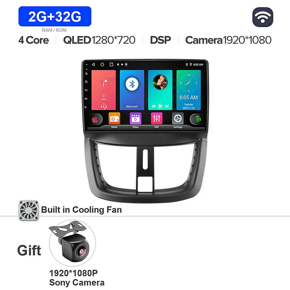Android 13 Car Radio Multimedia Video Player For Peugeot 207 Cc 207cc 2006-2015 Stereo Touch Screen Gps Navigation Carplay