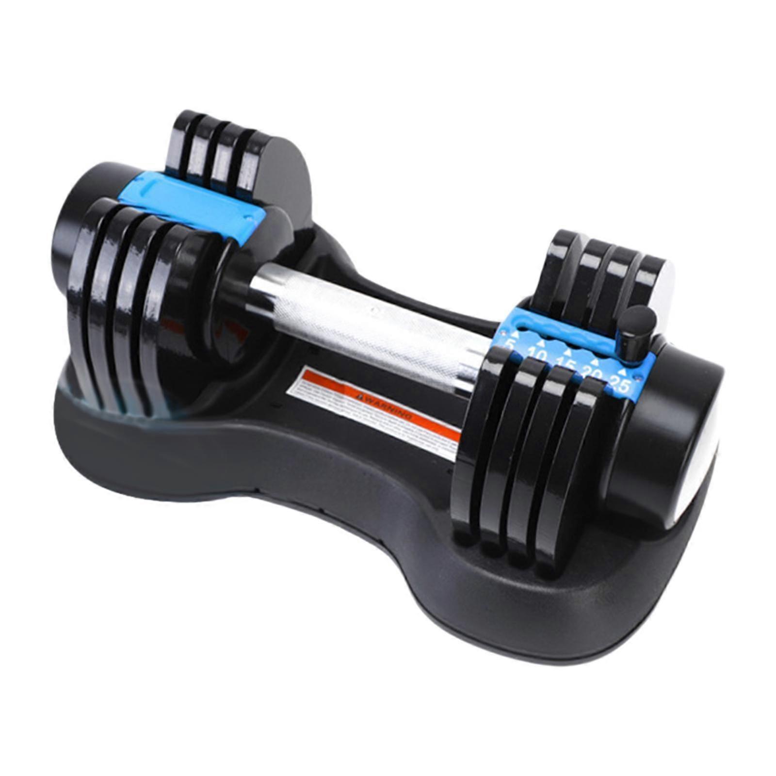 Adjustable Dumbbell Exercise Equipment for Cardio Training Strength Training 12.5LB Red