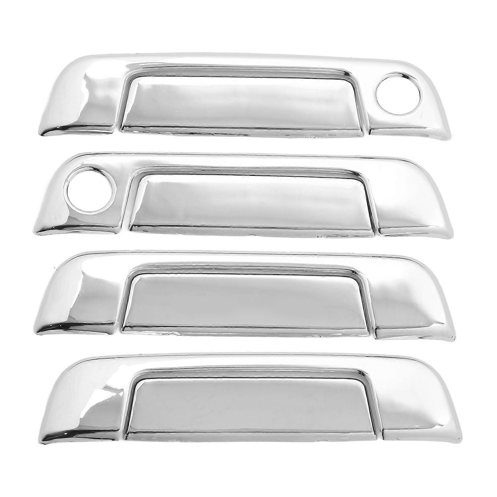 4 Sets Exterior Door Handle Cover ABS Chrome Weatherproof Replacement for E32 E34 E36