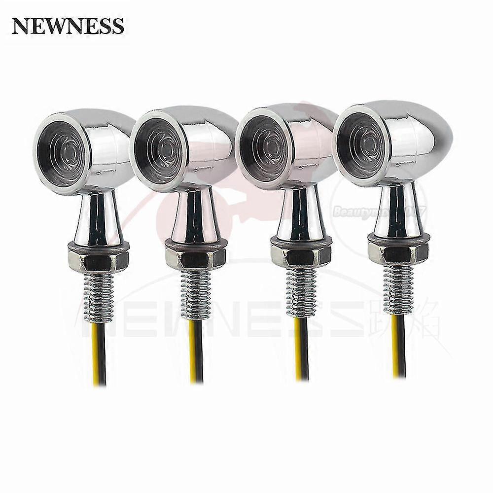 Exquisite Mini Motorcycle Led Turn Brake Running Bullet Signal Lights Amber Flashing Indicator Blinker Red Brake Light For Honda Suzuki