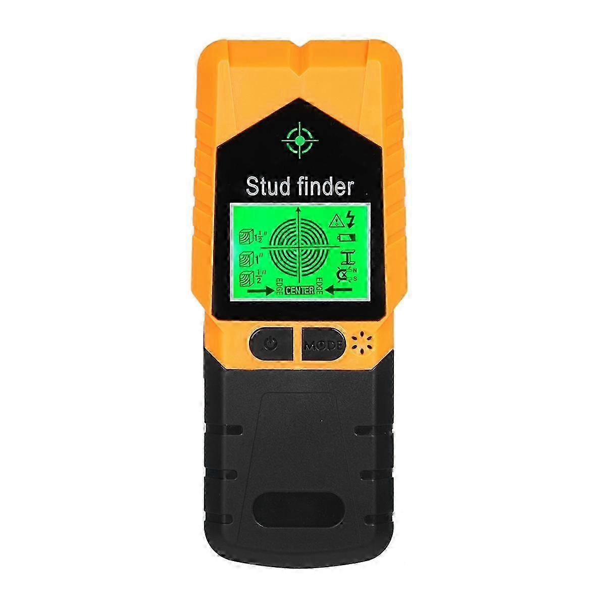 סורק קיר מאתר יתד 6 ב 1 גלאי יתדות, גלאי קיר פיזי למציאת ציפורניים למתכת עץ וחוט AC כתום