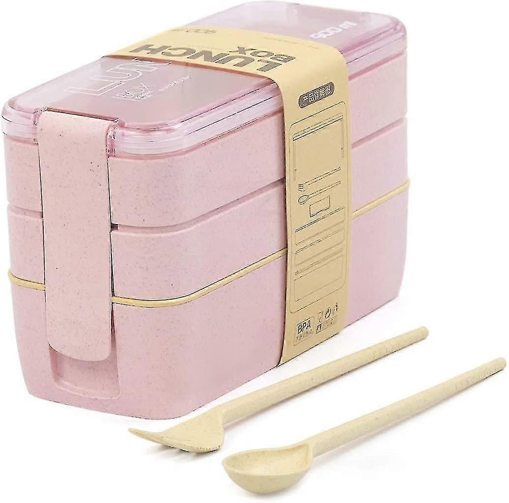 Lunch Box Bento Box Lunch Box For Children And Adults With 3 Compartments