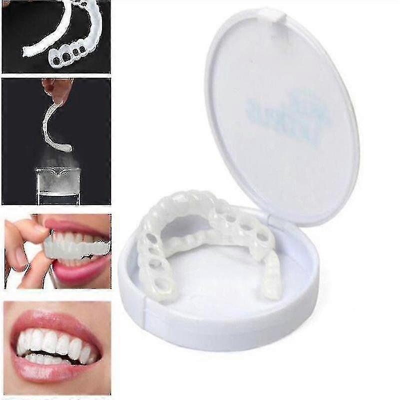 2-pack Snap-on Dentures Denture Veneers Denture Braces Plus Denture Cases