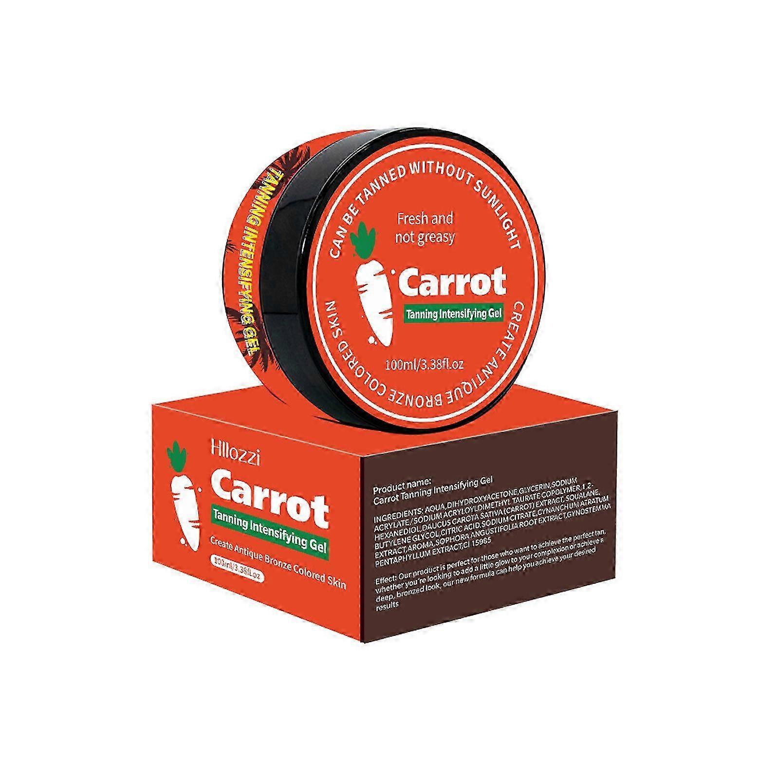 دباغة الجزر الداعم كريم دباغة داخلي وخارجي المكونات الطبيعية معزز التسمير المتقدم 100 مل