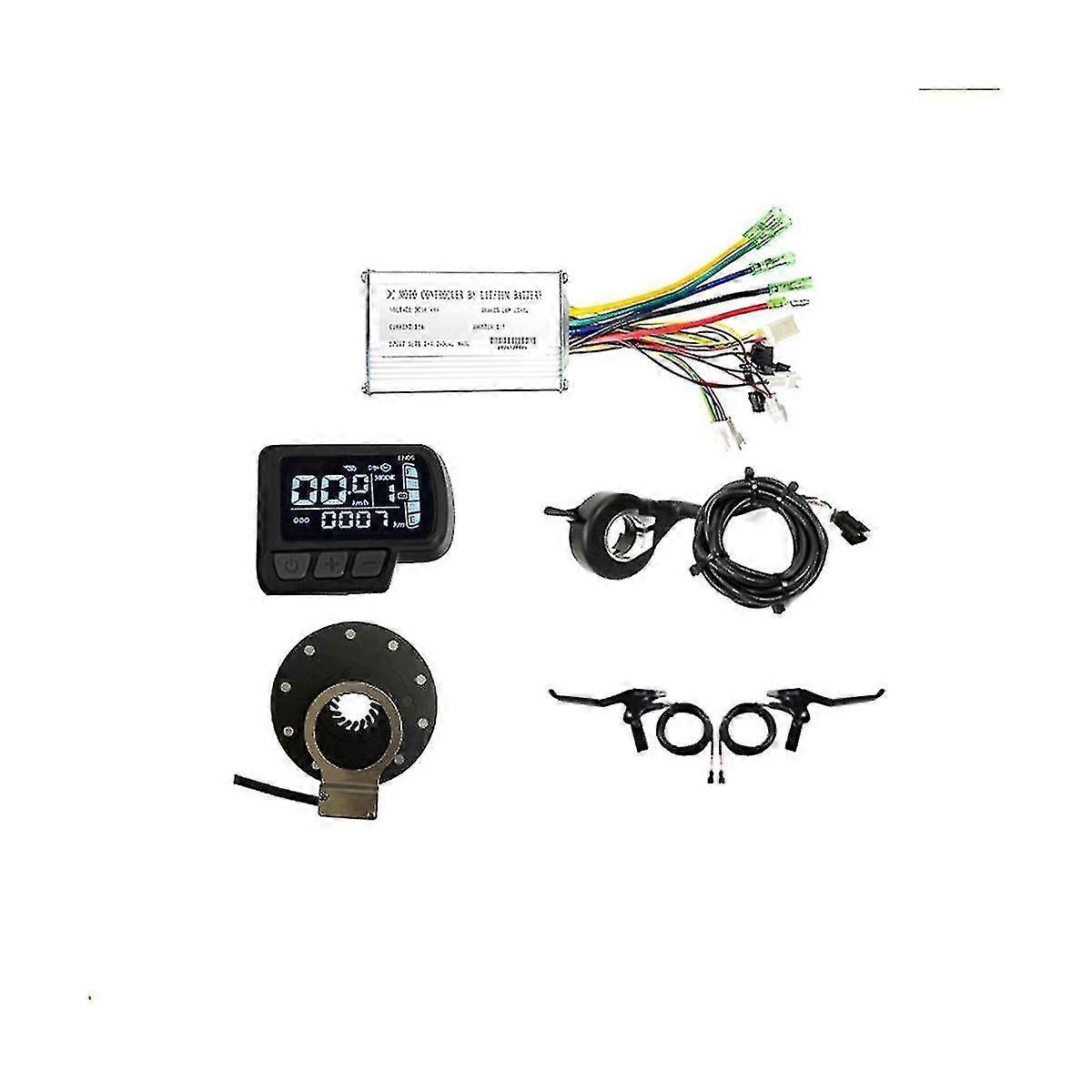 36v 48v 250w 350w E-bike 15a Sine Wave Brushless Controller With En06 Display E-bike Light Display