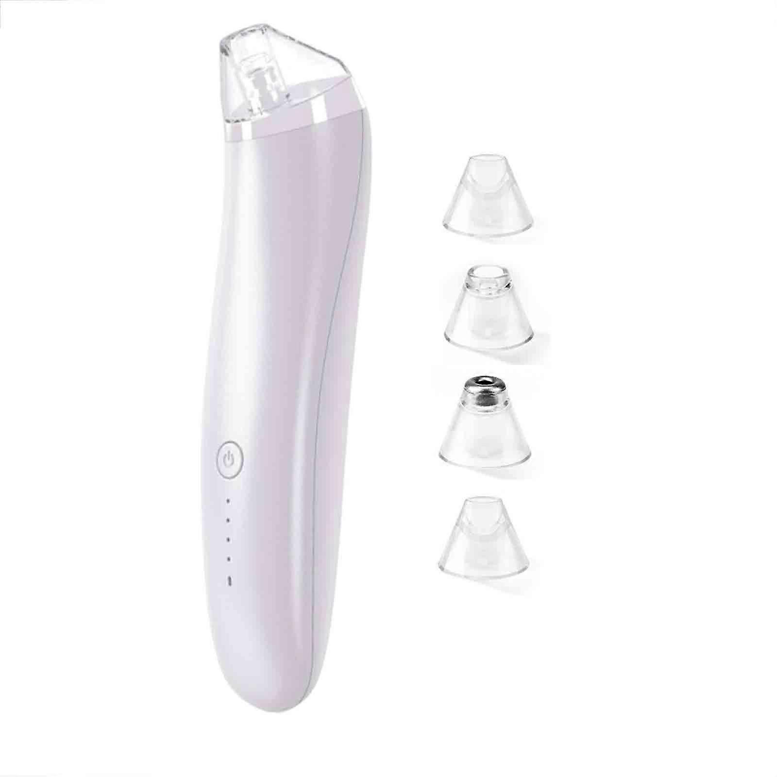 Electric pore cleaner: 4 interchangeable heads, blackhead remover, smart cleansing device.