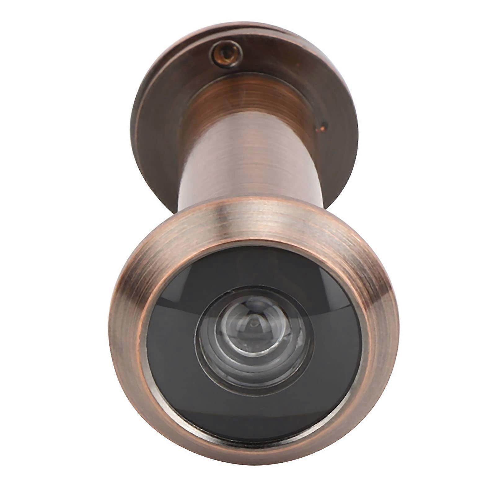 Door Viewer, Anti Theft 220 Degree Viewing Angle Safety Door Viewer with Back Cover, One-Way Wide Angle Viewer Cat Eye for Home Use(Red aperture 16-23