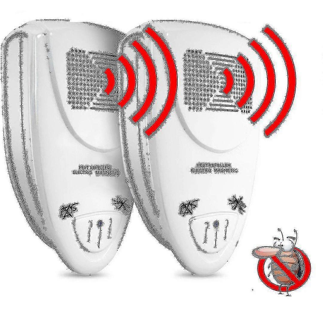 Ultrasonic Cockroach Repeller - Pack Of 2 - Get Rid Of Roaches In 48 Hours
